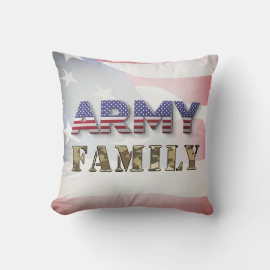 Army Family Kissen (Vorderseite)