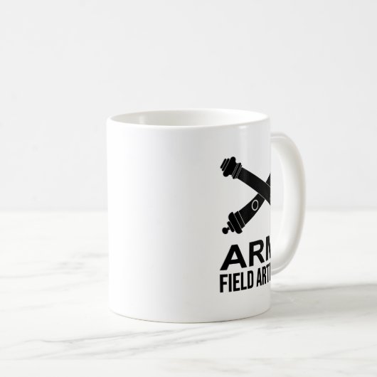 Army Field Artillery Branch Us Usa 1  Kaffeetasse (VorderseiteRechts)