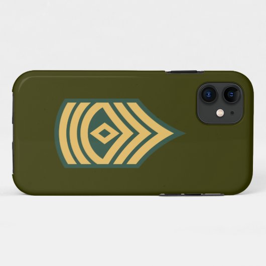 Army First Sergeant Case-Mate iPhone Hülle (Rückseite (Horizontal))
