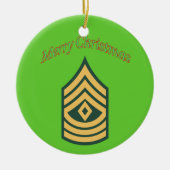 Army First Sergeant Weihnachtsschmuck (Vorne)