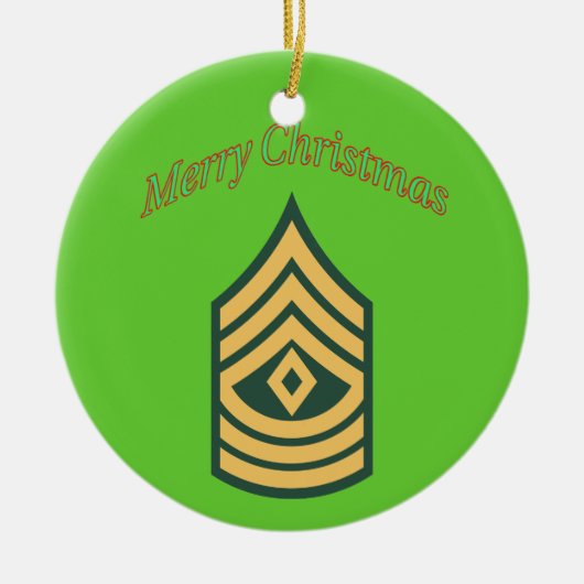 Army First Sergeant Weihnachtsschmuck (Vorne)