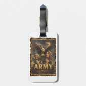 Army Flag Shield Gepäckanhänger (Rückseite vertikal)