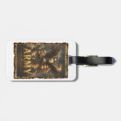 Army Flag Shield Gepäckanhänger (Rückseite horizontal)