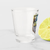 Army Flag Shield Schnapsglas (Links)