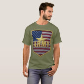 Army Flag Shield Tshirt (Vorne ganz)