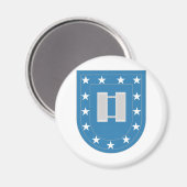 Army Flash Captain Insigna Magnet (Vorderseite/Rückseite)
