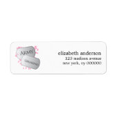 Army Girlfriend Address Labels (Vorne)
