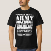 Army Girlfriend Quoten T-Shirt (Vorderseite)