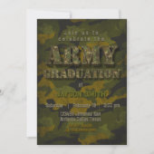 Army Graduation- Military - Soldier  Einladung (Vorderseite)