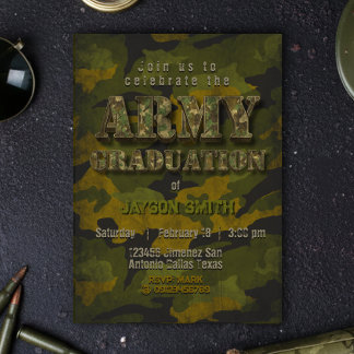 Army Graduation- Military - Soldier Einladung