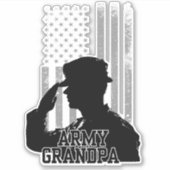 Army Grandpa Aufkleber (Vorderseite)