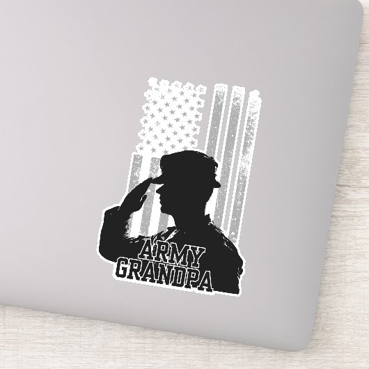 Army Grandpa Aufkleber (Detail)