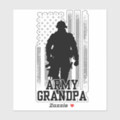 Army Grandpa Aufkleber (Blatt)