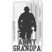 Army Grandpa Aufkleber (Vorderseite)