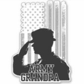 Army Grandpa Aufkleber (Vorderseite)