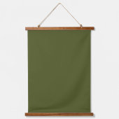 Army Green 26"x36" Vertical Wandteppich Mit Holzrahmen (Vorderseite)