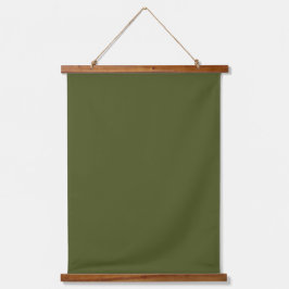 Army Green 26"x36" Vertical Wandteppich Mit Holzrahmen