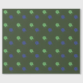 Army Green & Blue Paintball Party Geschenkpapier (Flach)