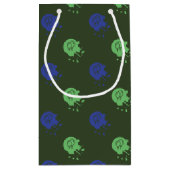 Army Green & Blue Paintball Party Kleine Geschenktüte (Rückseite)