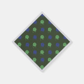 Army Green & Blue Paintball Party Serviette (Ecke)