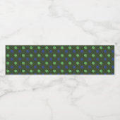 Army Green & Blue Paintball Party Wasserflaschenetikett (Einzelnes Label)