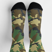 Army Green Camouflage Camouflage Printjagd Socken (Oben)