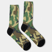 Army Green Camouflage Camouflage Printjagd Socken (Rechts)