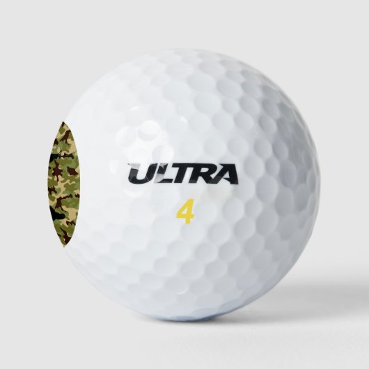 Army Green Camouflage Golfball (Logo)