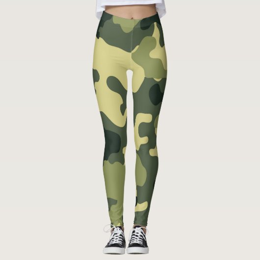 Army Green Camouflage Leggings (Vorderseite)