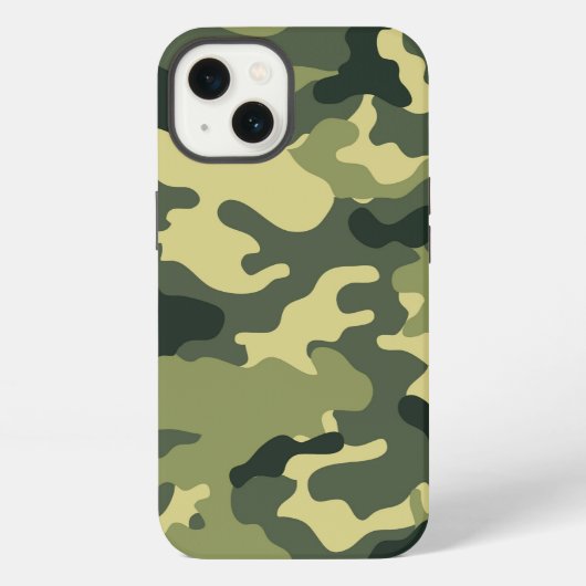 Army Green Camouflage Pattern iPhone Hülle (Rückseite)