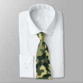 Army Green Camouflage Pattern Neck Tie Krawatte (Gebunden)