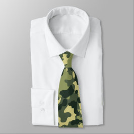 Army Green Camouflage Pattern Neck Tie Krawatte