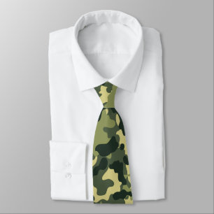 Army Green Camouflage Pattern Neck Tie Krawatte