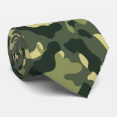 Army Green Camouflage Pattern Neck Tie Krawatte (Gerollt)