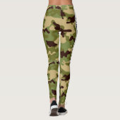 Army Green Camouflage PERSONALIZE Leggings (Rückseite)