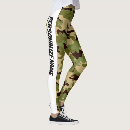 Army Green Camouflage PERSONALIZE Leggings (Rechts)
