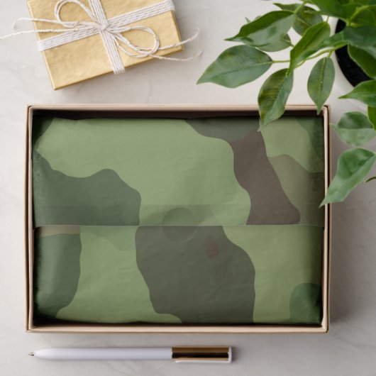 Army Green Camouflage Seidenpapier (Geschenk)