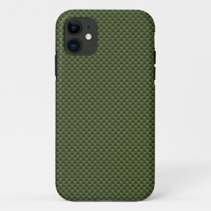 Army Green Carbon Fiber Style Dekoration Case-Mate iPhone Hülle