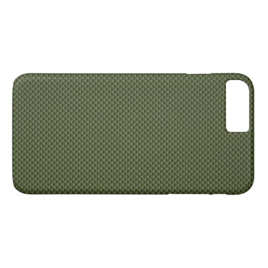 Army Green Carbon Fibre Print Case-Mate iPhone Hülle (Rückseite (Horizontal))
