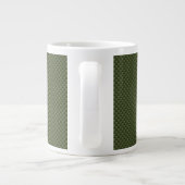 Army Green Carbon Fibre Print Jumbo-Tasse (Rückseite)