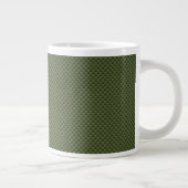 Army Green Carbon Fibre Print Jumbo-Tasse (Rechts)
