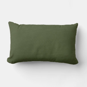 Army Green Carbon Fibre Print Lendenkissen