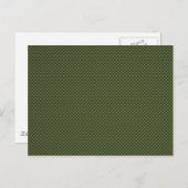Army Green Carbon Fibre Print Postkarte (Vorne/Hinten)