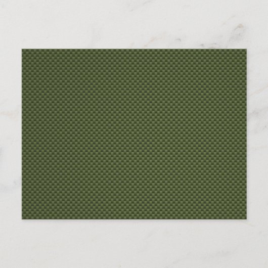 Army Green Carbon Fibre Print Postkarte (Vorderseite)