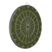 Army Green Dartboard mit Darts Dartscheibe (Vorderseite Links)