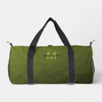 Army Green geometric mesh muster Monogram