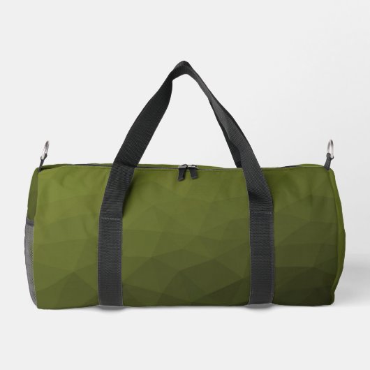 Army Green geometric mesh muster Monogram Duffle Bag (Rückseite)