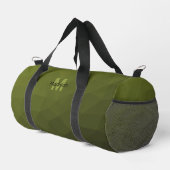 Army Green geometric mesh muster Monogram Duffle Bag (Rechte Ecke)