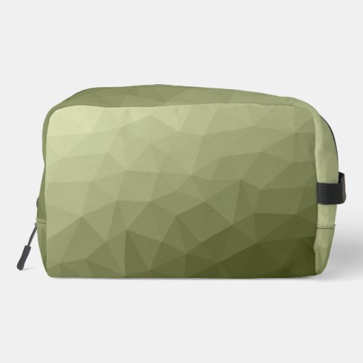 Army Green geometric mesh muster Monogram Waschbeutel (Rückseite)