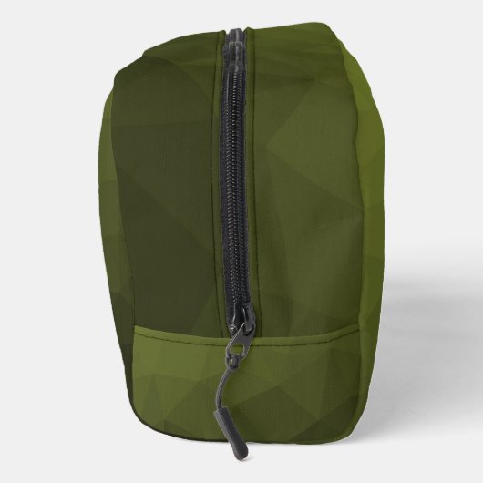 Army Green geometric mesh muster Monogram Waschbeutel (Rechts)